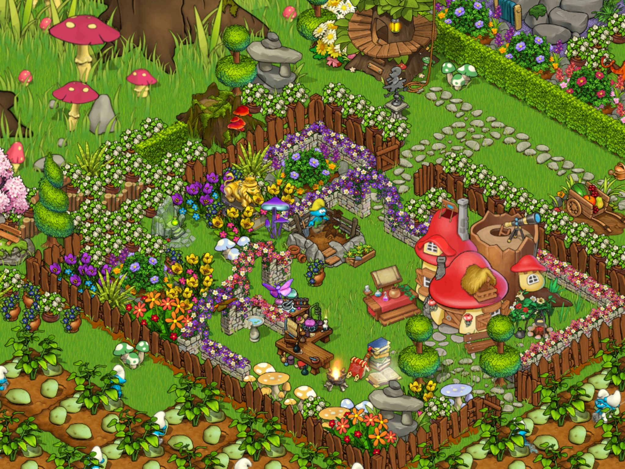smurfs village and magical meadow