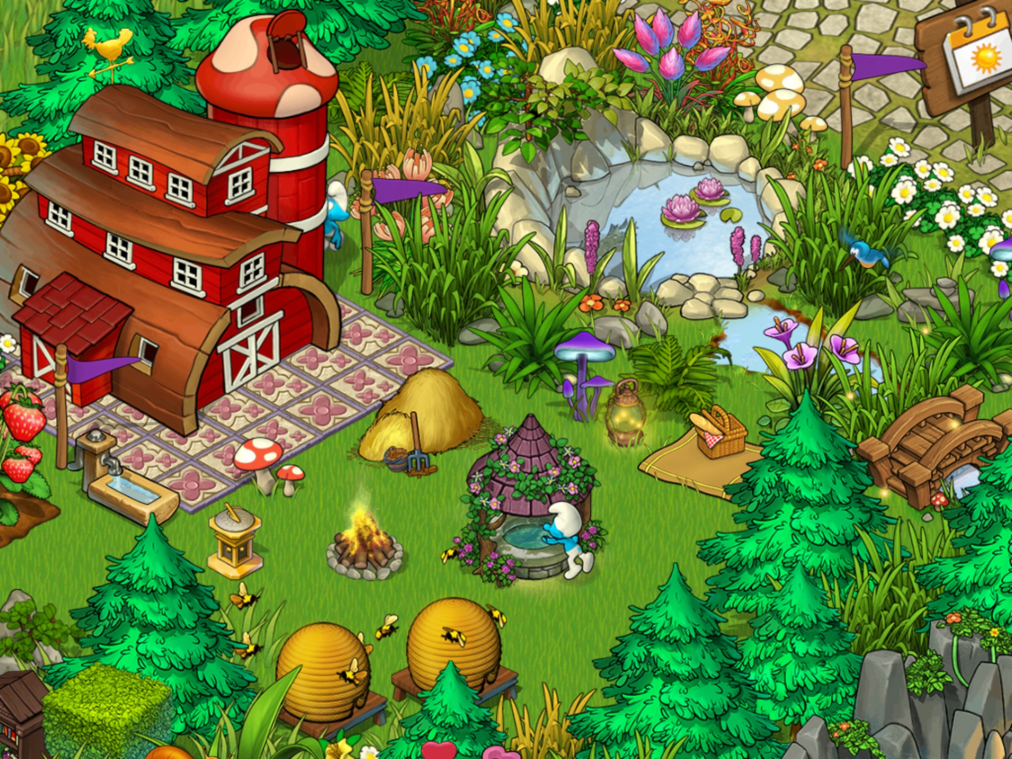 smurfs village magical meadow
