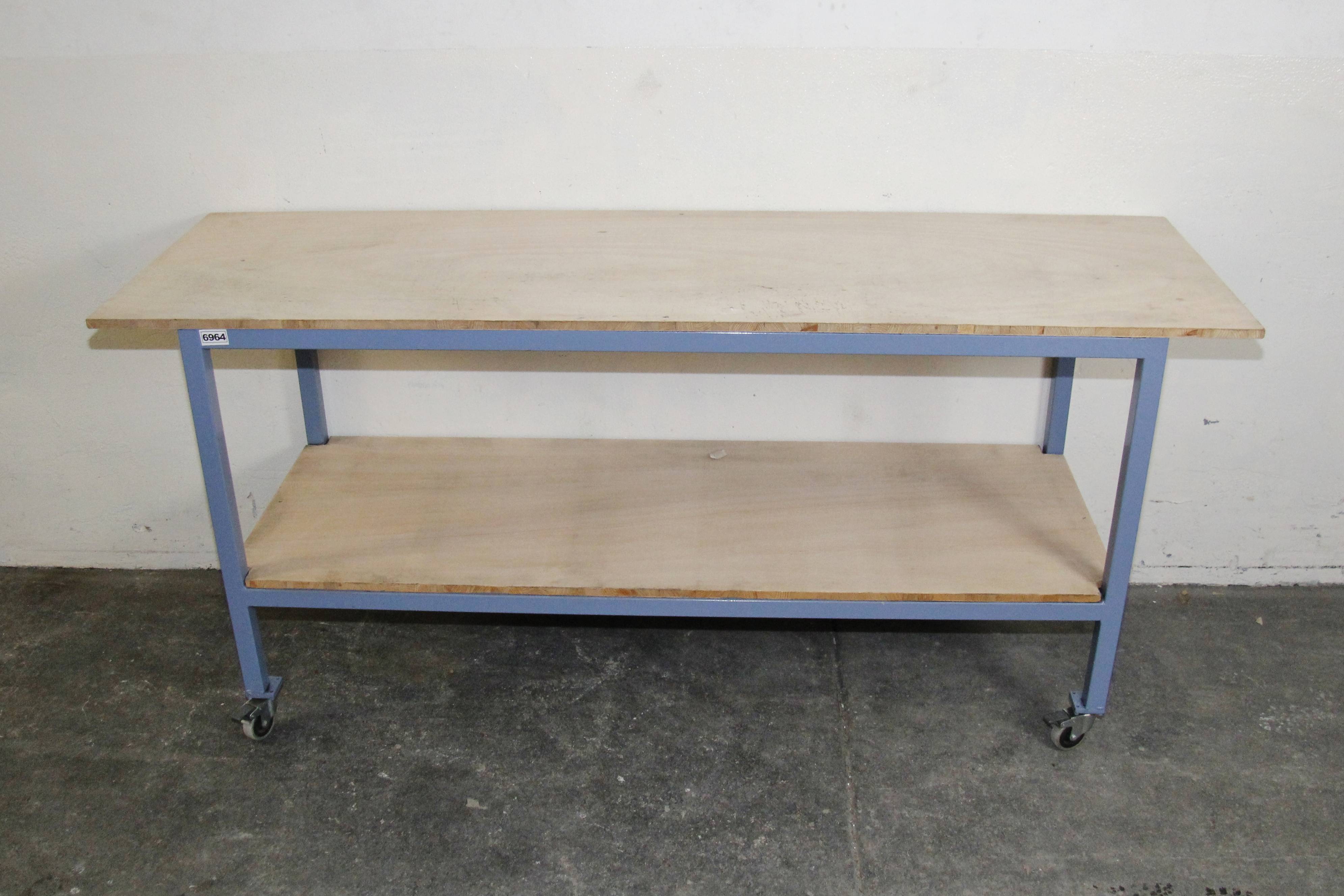 Werktisch, rollbar | Werkbank | Arbeitstisch, 93x205x63 *6964* | eBay