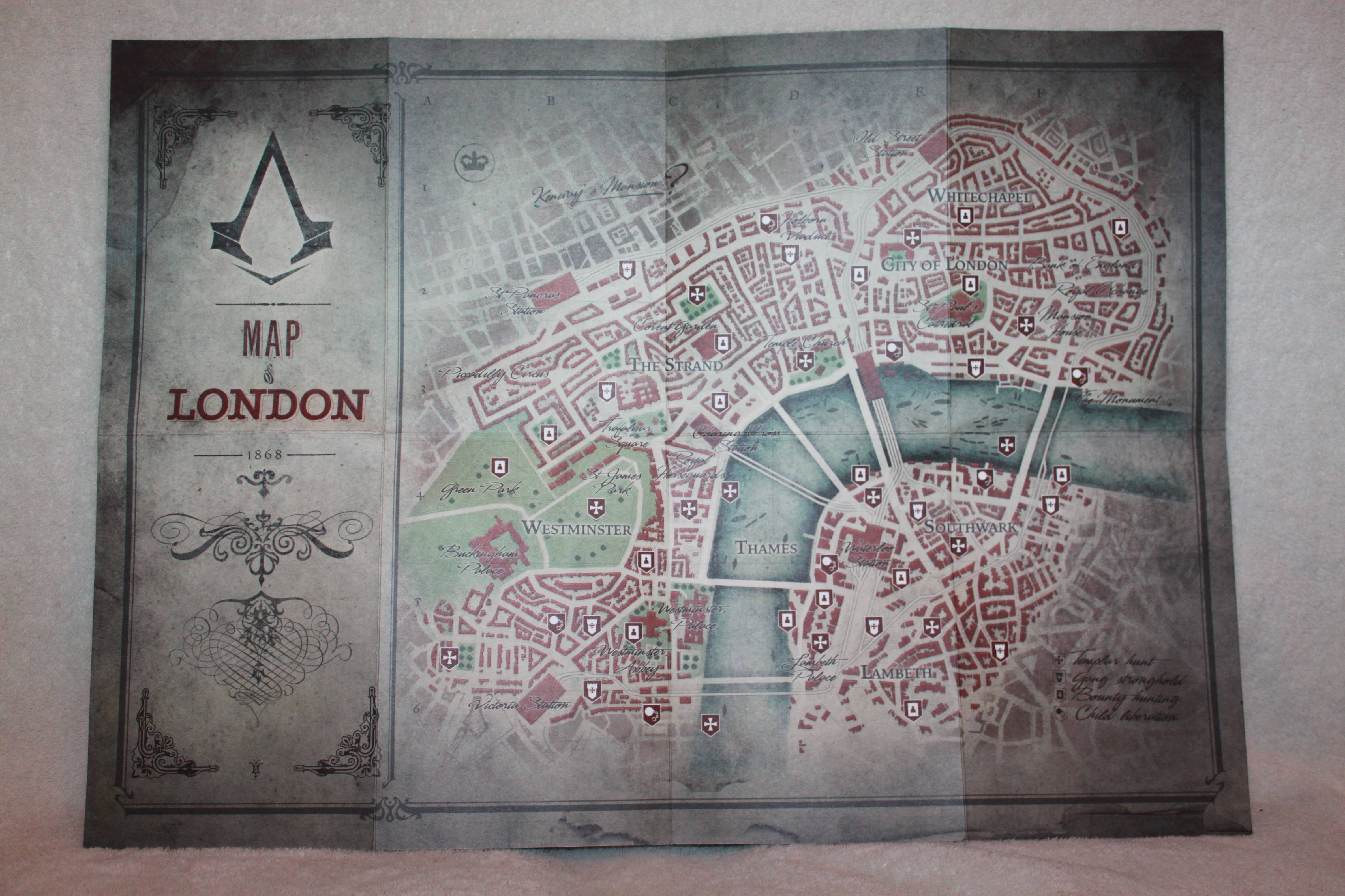 Assassin's Creed: Syndicate: Komplette Karte von London in XXL und 20