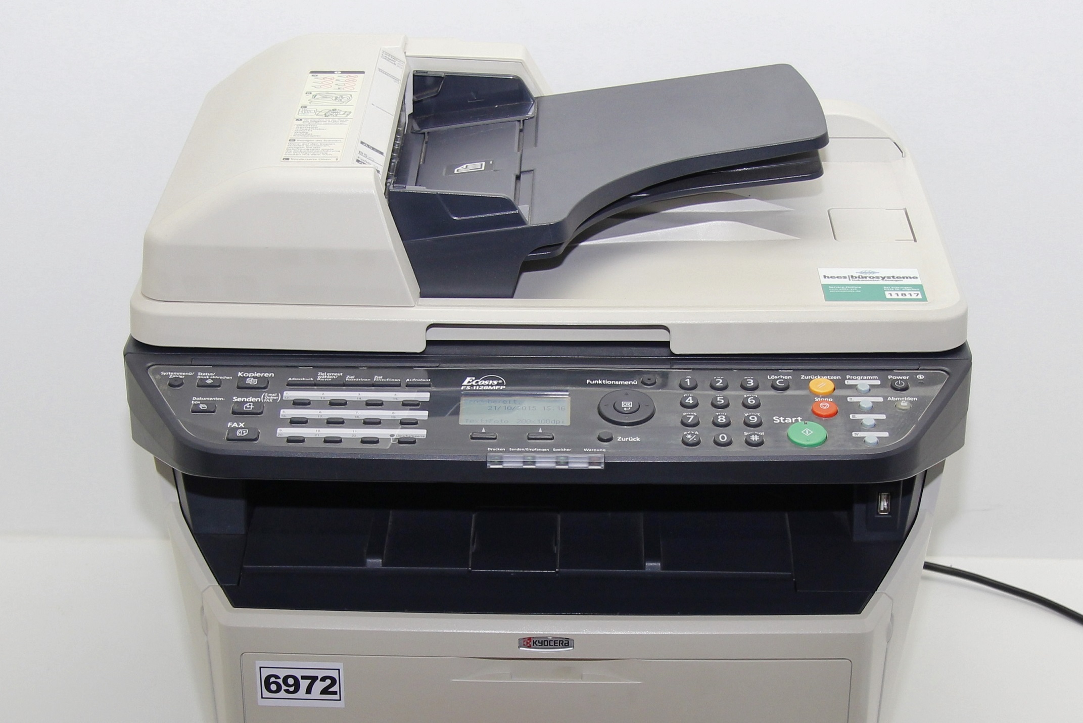 KYOCERA FS-1128MFP Drucker Kopierer Fax »3437 SEITEN »NEUER TONER *6972 ...