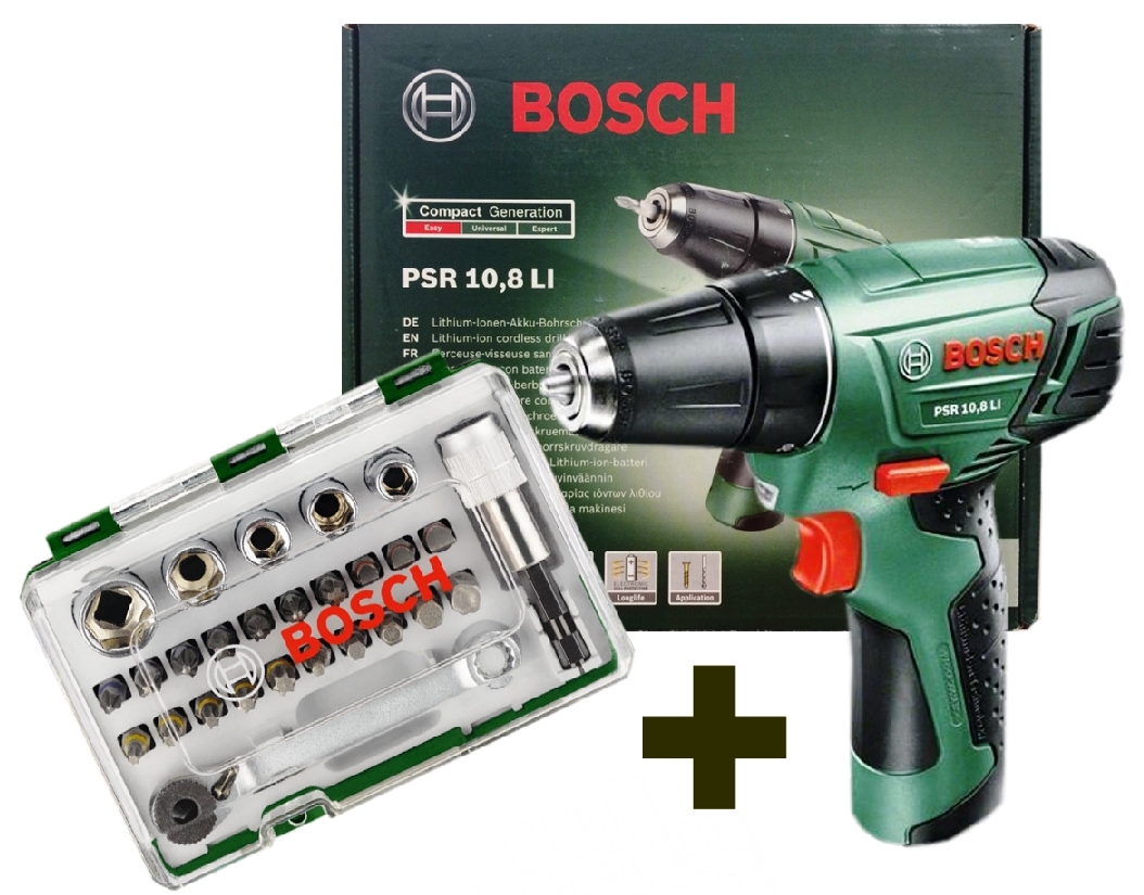 Bosch Psr 10 8 Li Akku Wechsel BOSCH PSR 10,8V Li UND 27 TLG. BOSCH SCHRAUBERBIT-& RATSCHEN SET NEU & OVP