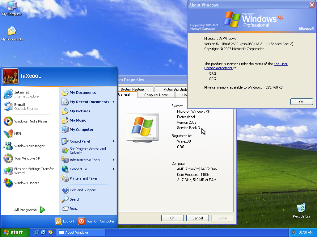 windows xp sp3 original