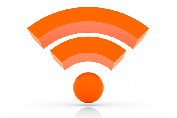 WiFi signal banner logo