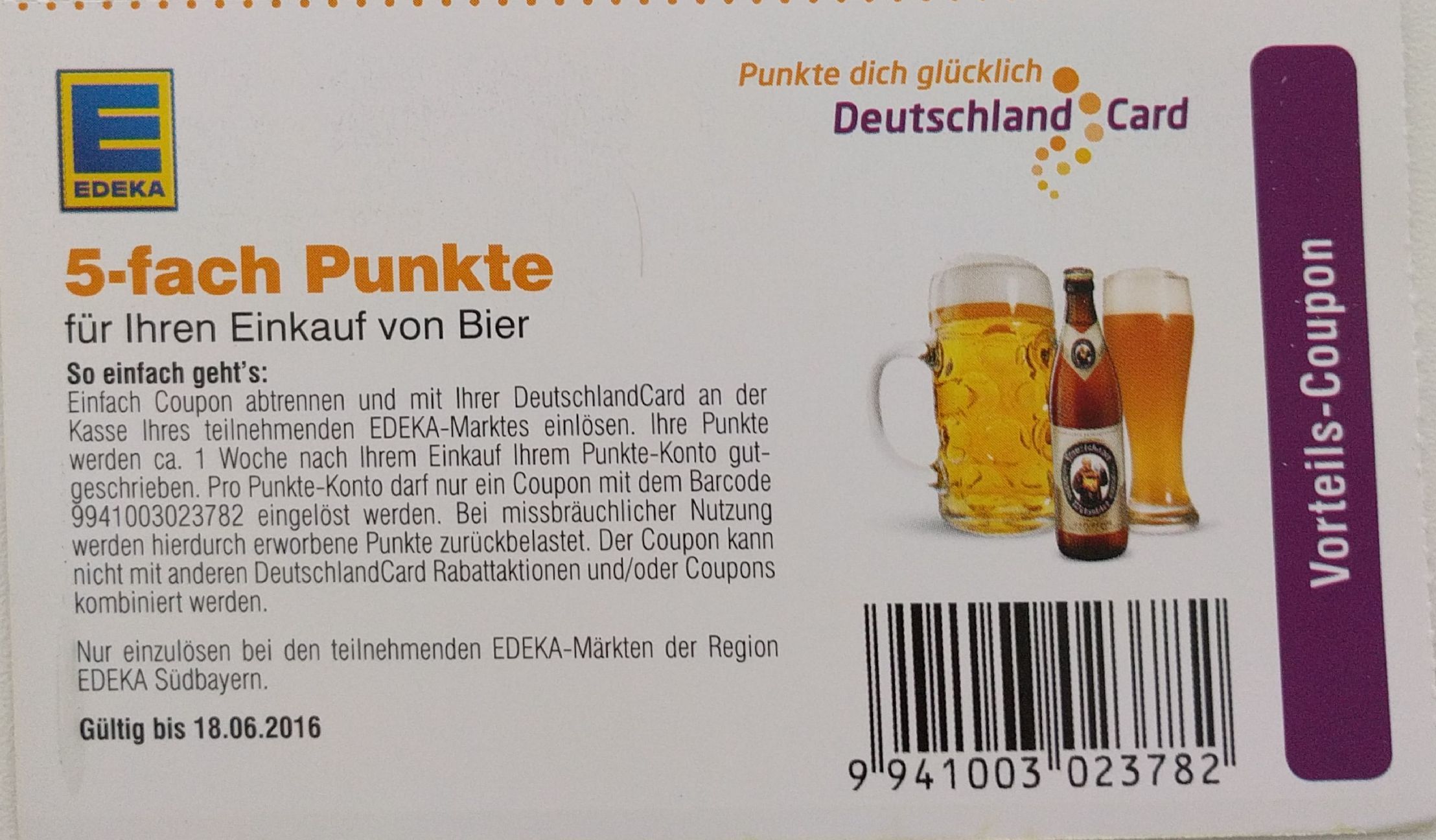Deutschlandcard coupons edeka