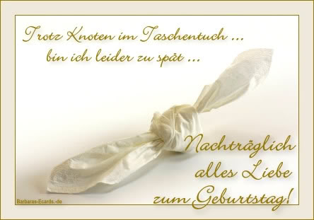 Zu Spät Zum Geburtstag Gratulieren