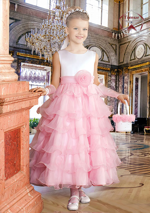 Детский шаблон для фотошопа - Бальное платье