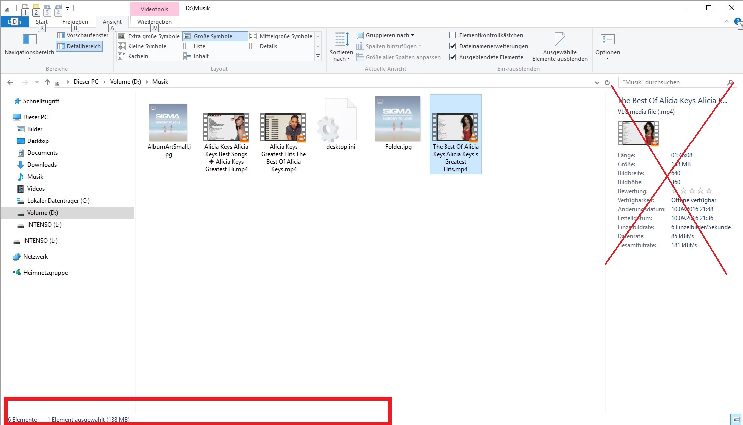 Menüleiste Windows 10 Explorer mit umfangreicheren Informationen