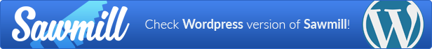 Responsive WordPress Landing Page Theme - Sawmill