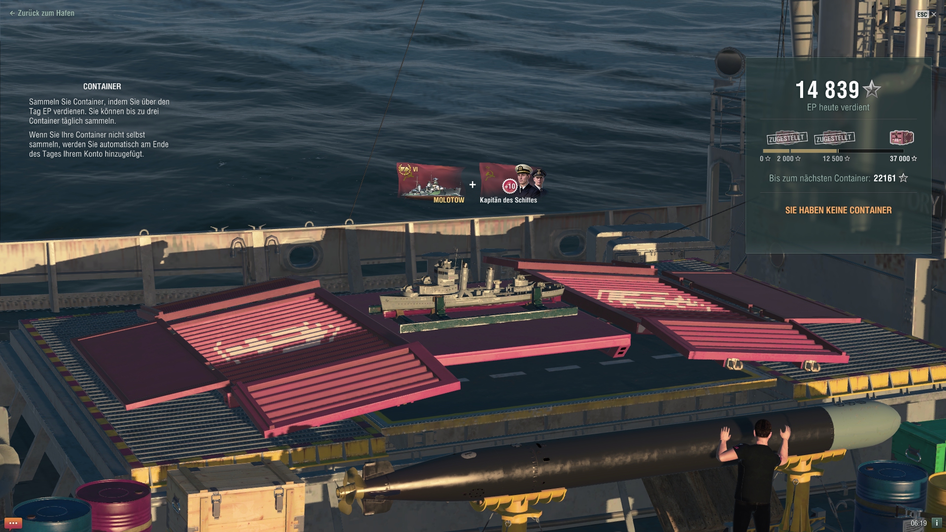 world of warships try luck super container