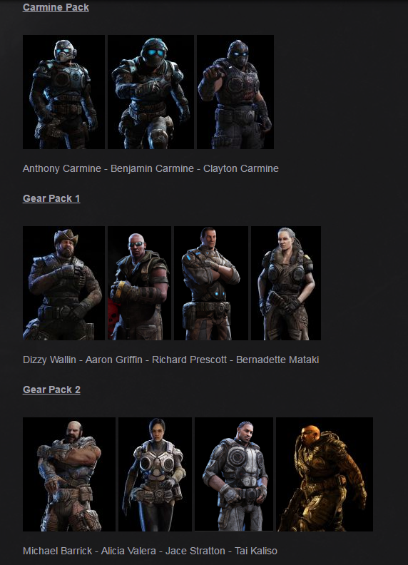 gears of war 2 characters