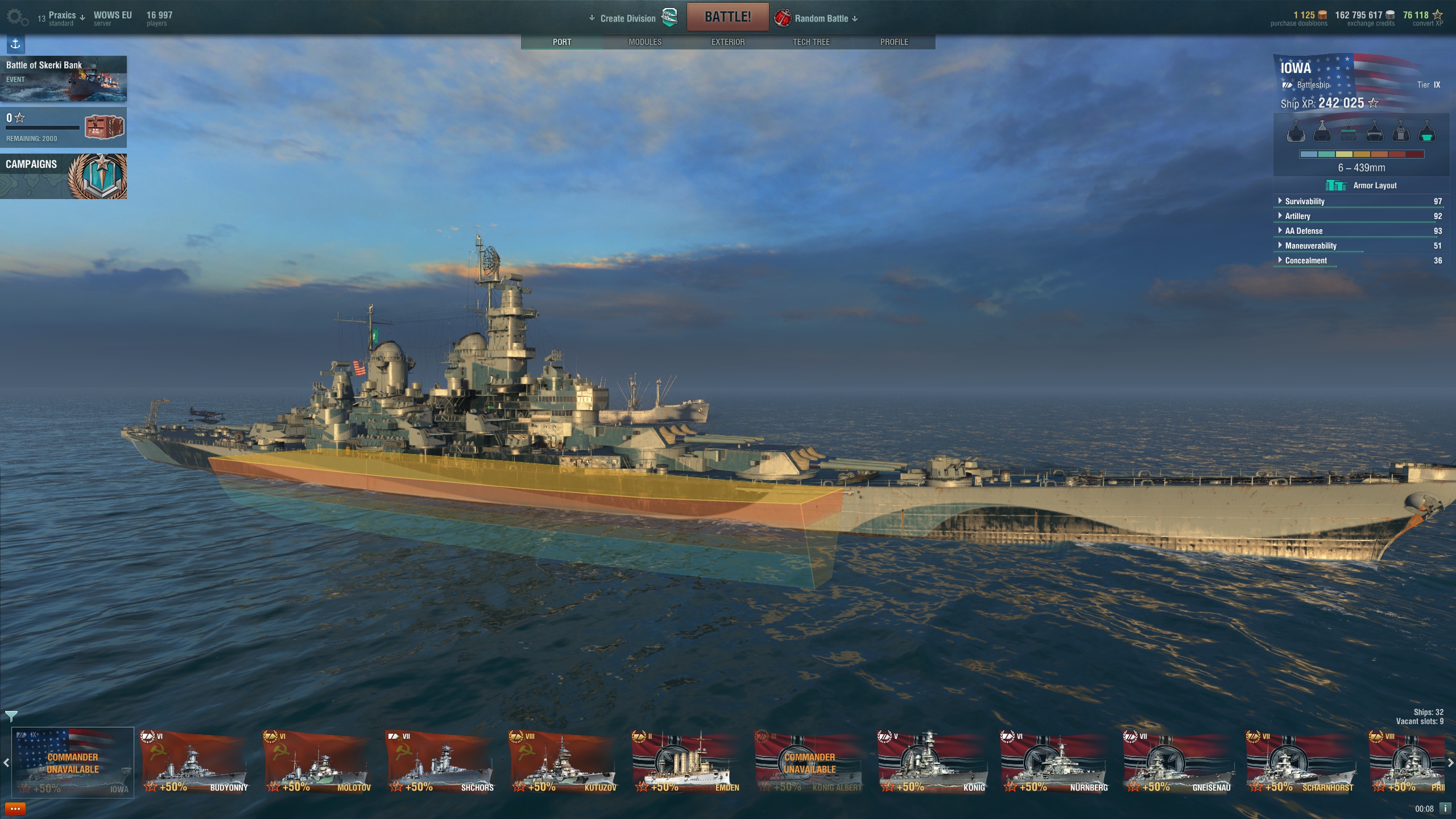 how to get missouri in world of warships