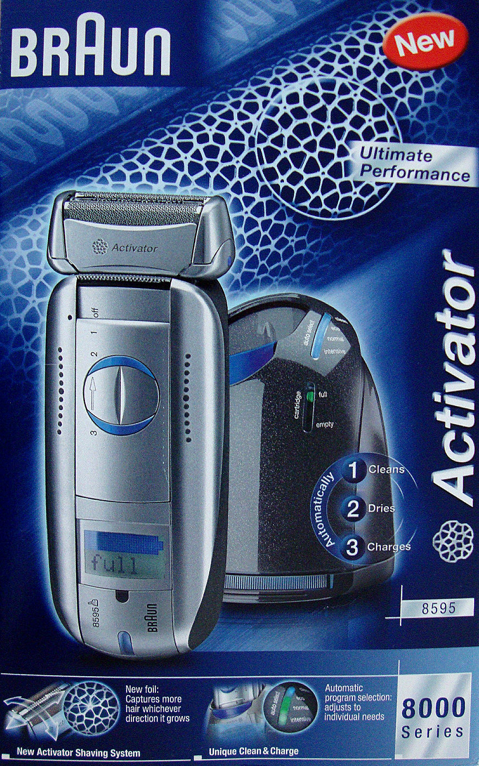 Braun Activator 8595 Rasierer Rasierapparat ähn. Complete 8995 NEU ...