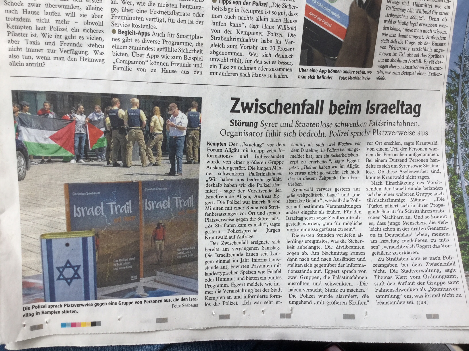 Provokation und Krawall Allgäuer Zeitung, Ausgabe Kempten, vom 31.05.2017