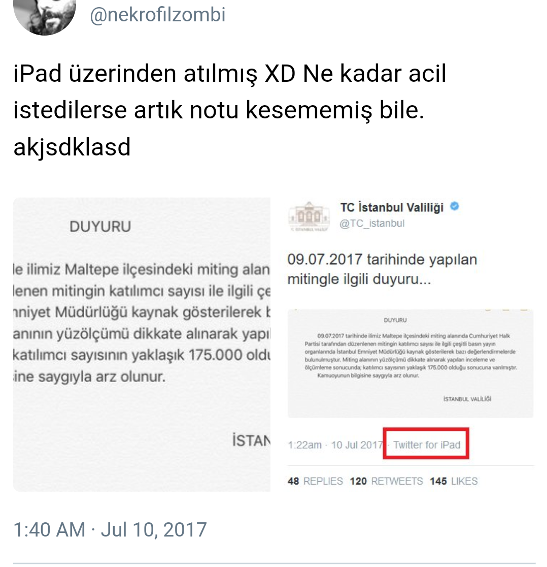 Vali Bey gece gece açıklama yapmış (Adalet Yürüyüşü)