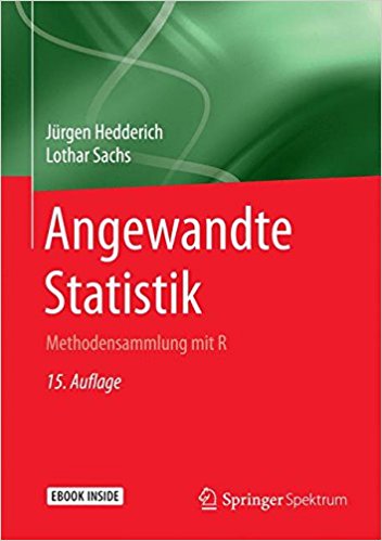 Buch Cover für Angewandte Statistik: Methodensammlung mit R by Jürgen Hedderich