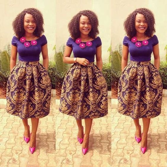 african attire tops and skirts