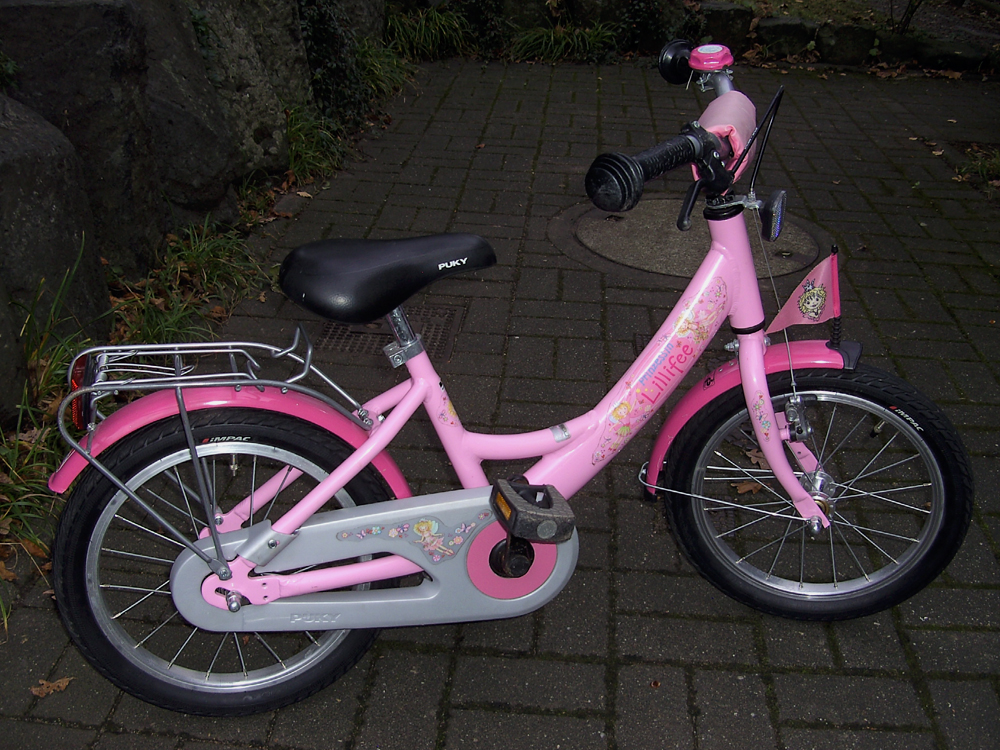 PUKY rosa Kinderfahrrad Prinzessin Lillifee 18 Zoll