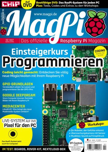 Chip MagPi Raspberry Pi Magazin No 02 2017