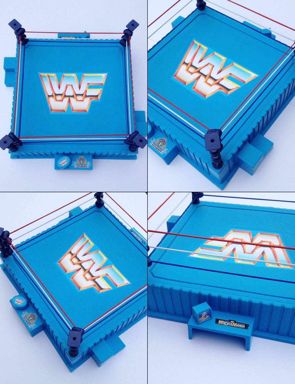 WWF HASBRO FULL REPLACEMENT STICKER SHEET +NEW RING ROPES WWF DECAL ...