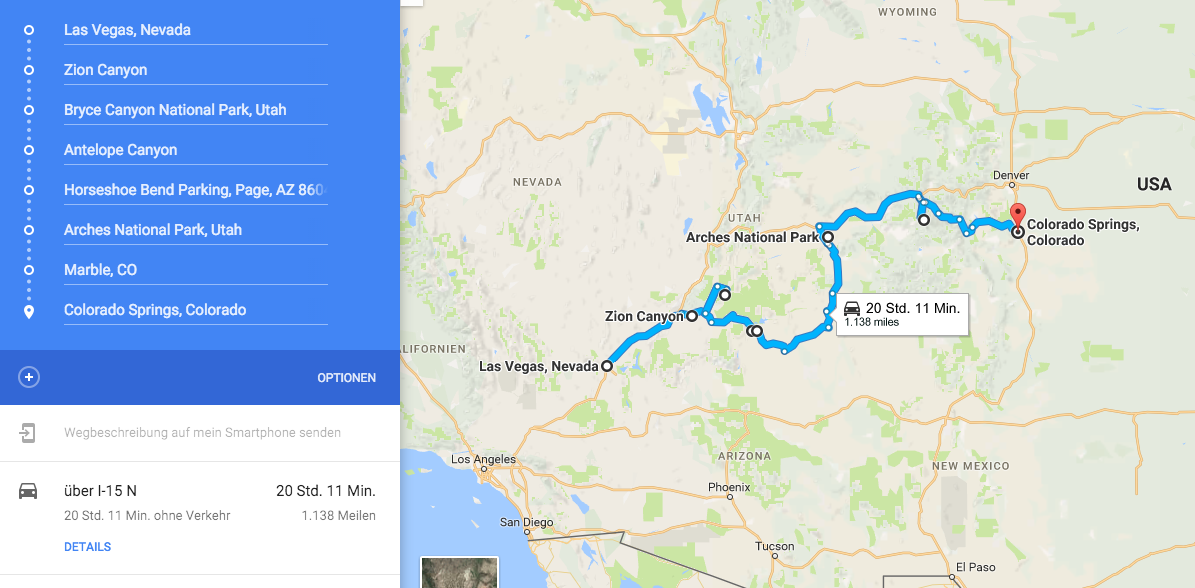 Roadtrip from Las Vegas to Colorado Springs - Road Trips Forum ...