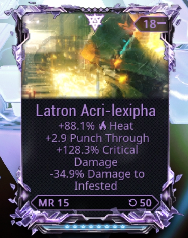 WTS - Latron & Sybaris Riven Mod - Trading Post - Warframe Forums