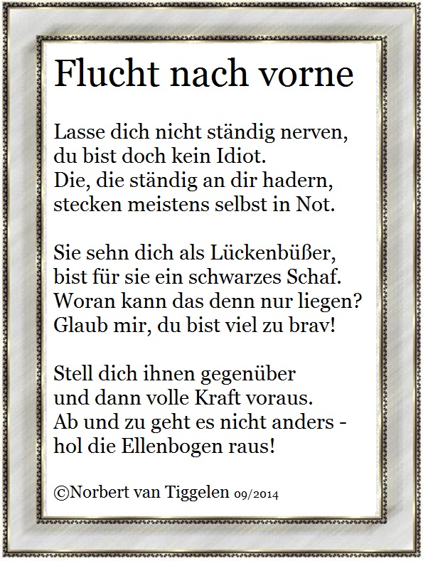 Flucht nach vorne