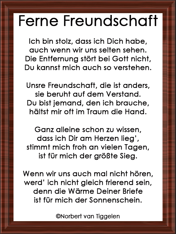 Ferne Freundschaft