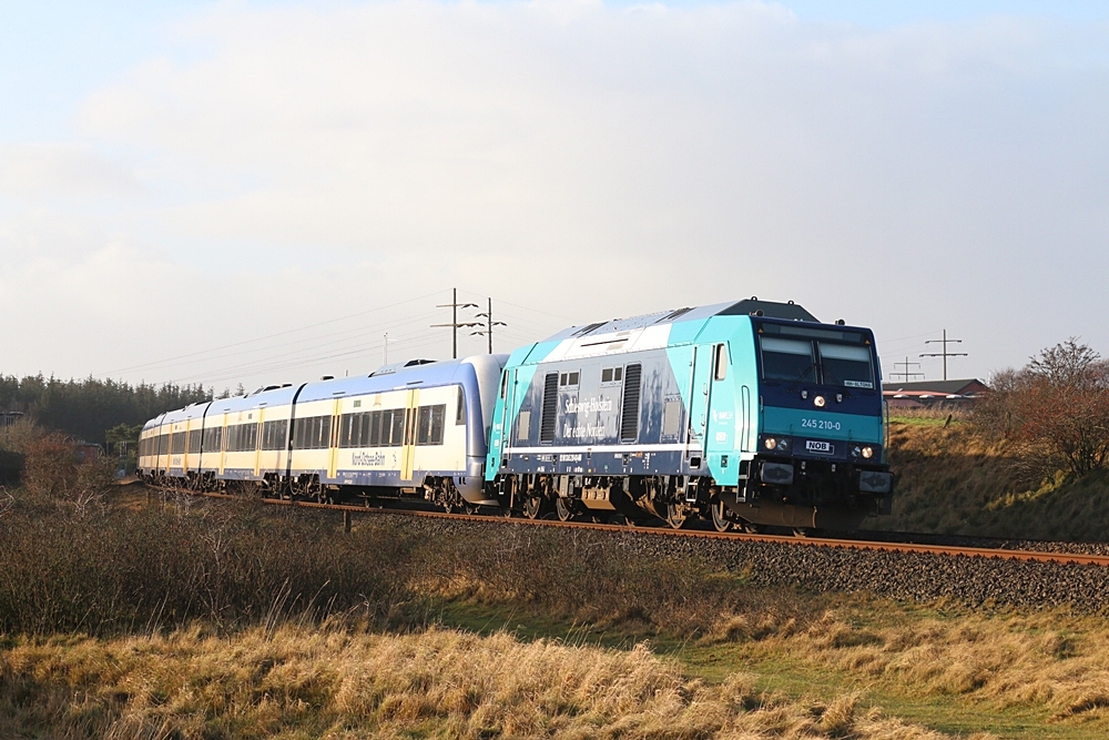 NOB 245 210-0 bei Morsum, 21.12.2015